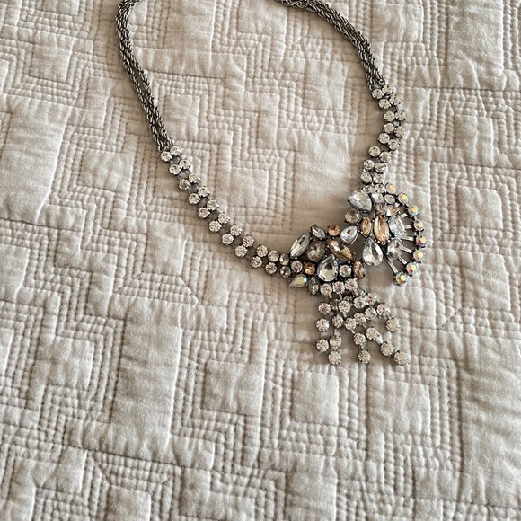 Vintage Rhinestone statement Necklace - Picture 2 of 6